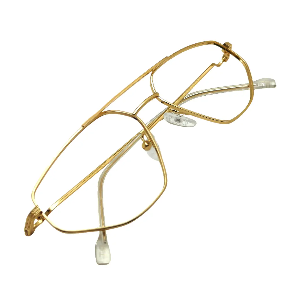 Golden Flexible Turban Eyeglasses 1363 10