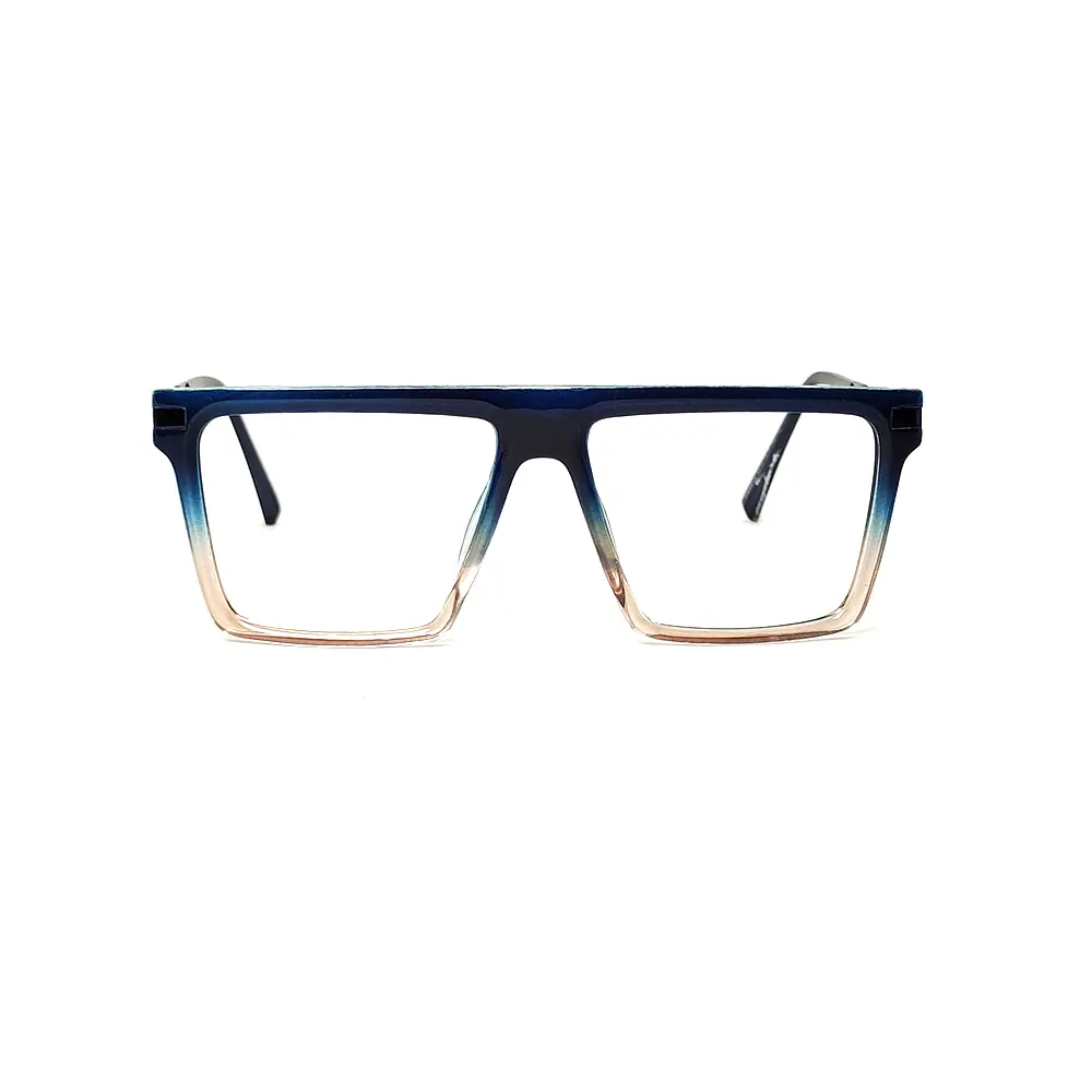 Turquoise Blue Oversized Eyeglasses