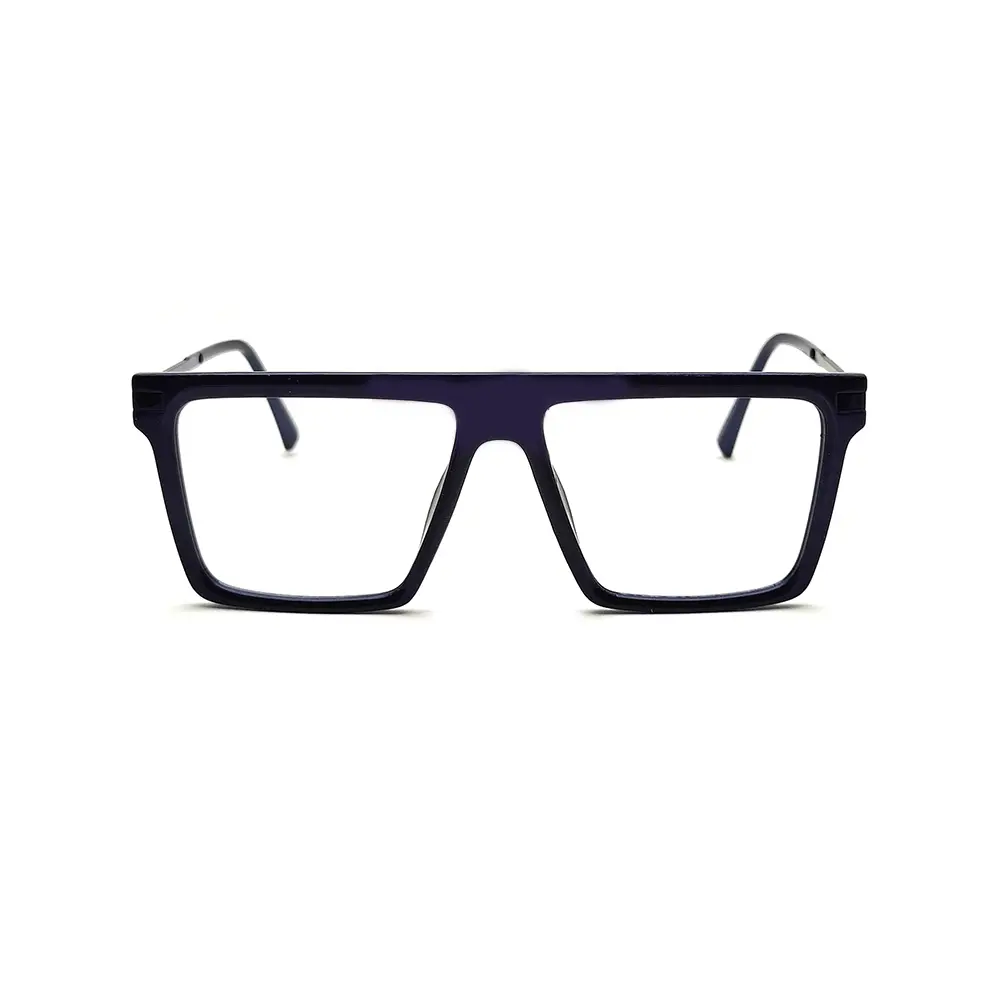 Navy Blue Oversized Eyeglasses