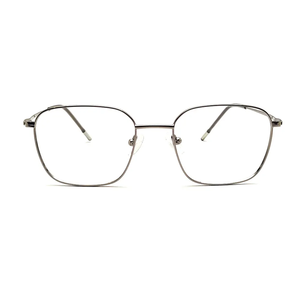 Silver Rectangular Turban Eyeglasses at chashmah