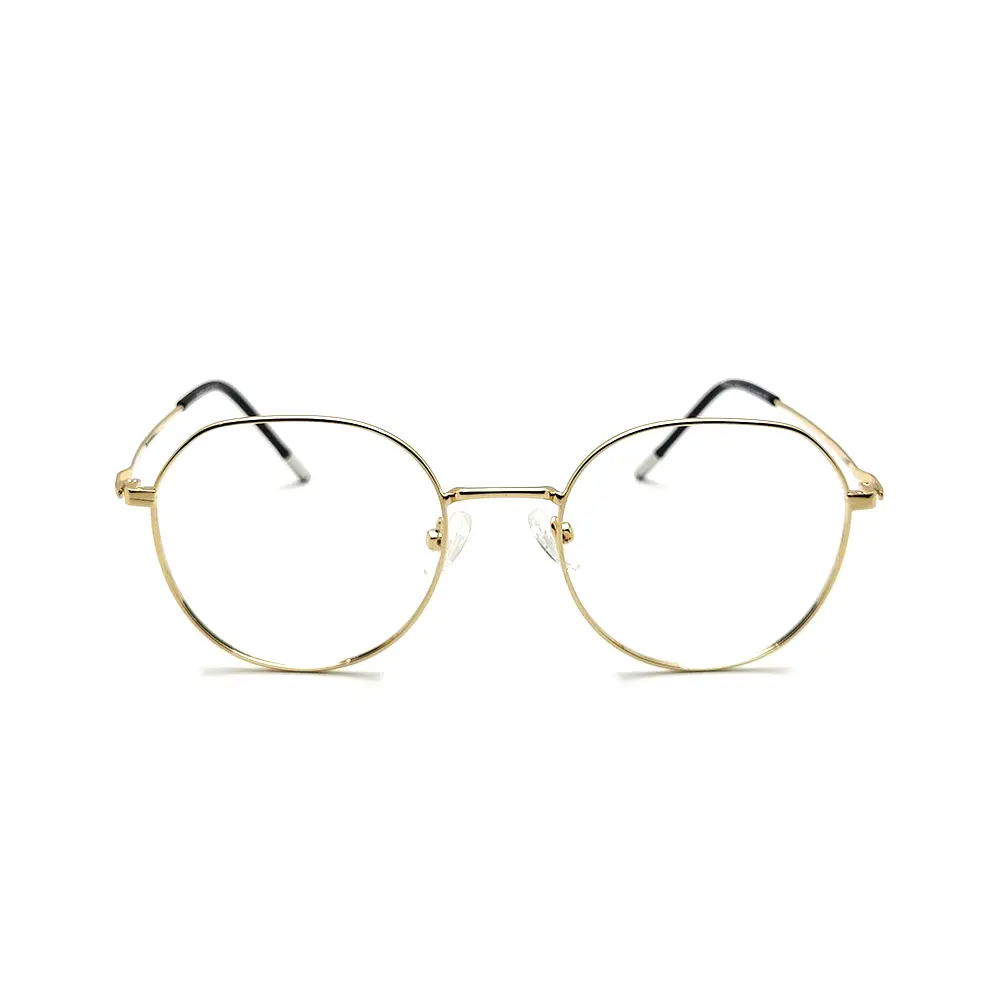 Golden Round Turban Eyeglasses at chashmah