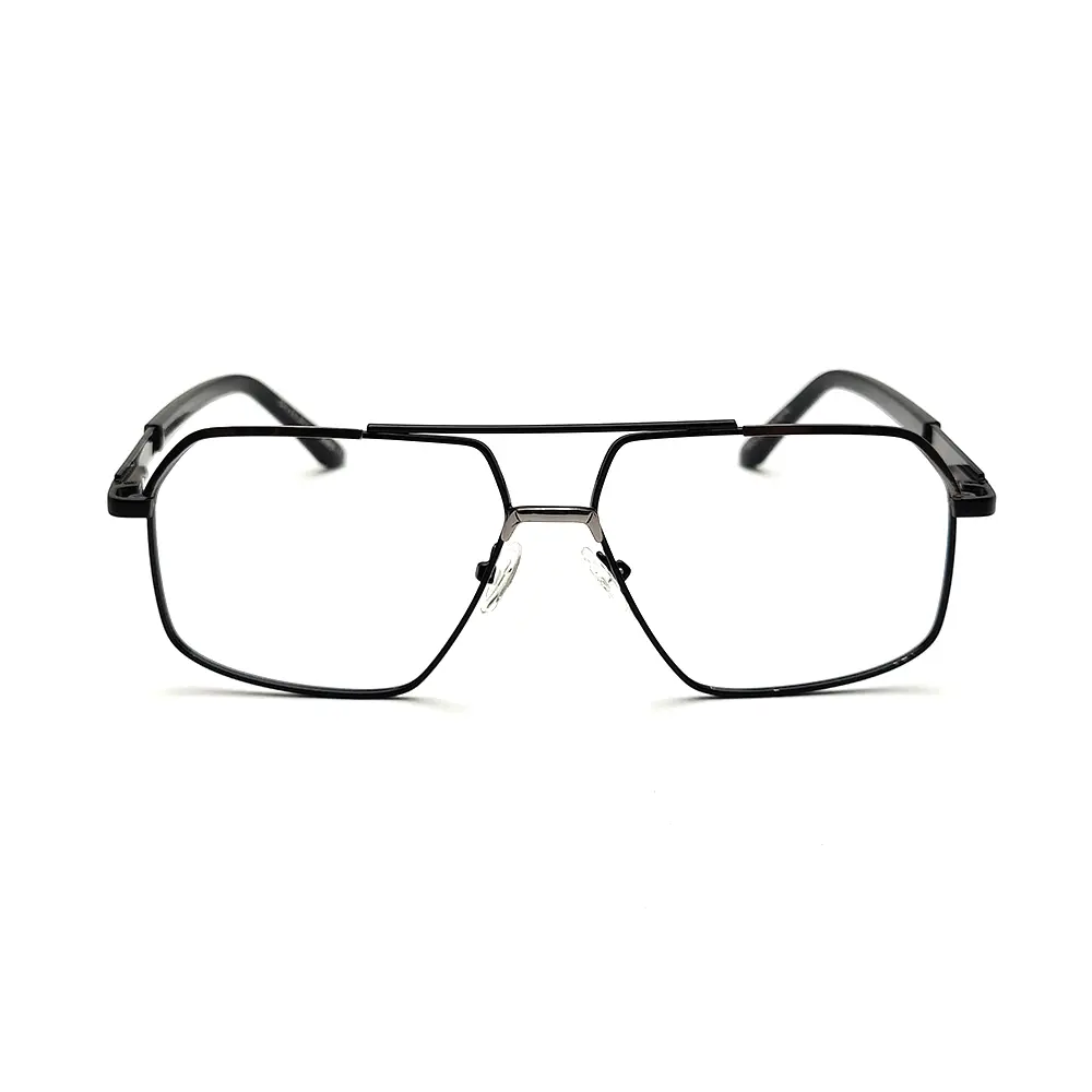 Silver Black Premium Eyeglasses At Chashmah