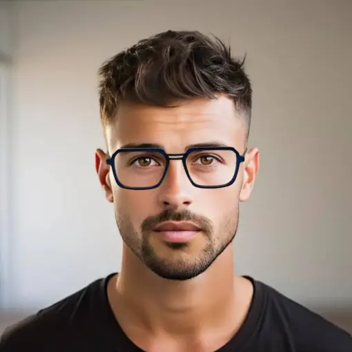 Blue GENZ Modern Eyeglasses at chashmah