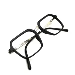 Black GENZ Modern Eyeglasses AT CHASHMAH
