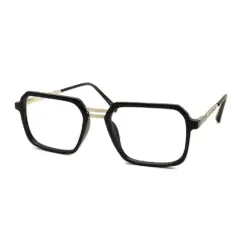 Black GENZ Modern Eyeglasses AT CHASHMAH