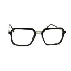 Black GENZ Modern Eyeglasses AT CHASHMAH