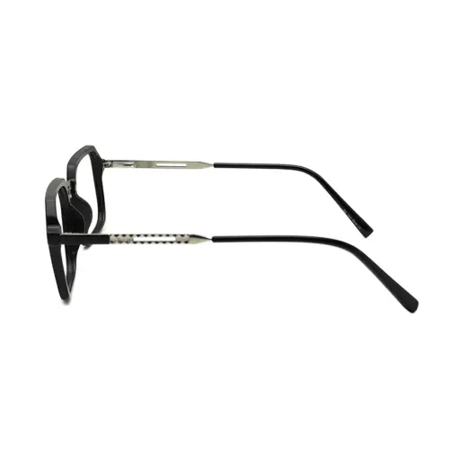 Black GENZ Modern Eyeglasses AT CHASHMAH