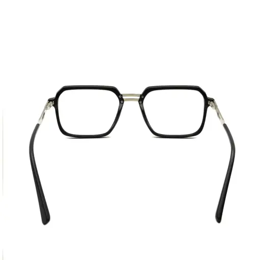 Black GENZ Modern Eyeglasses AT CHASHMAH