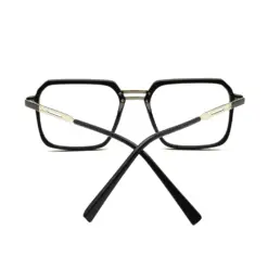 Black GENZ Modern Eyeglasses AT CHASHMAH