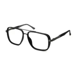 Black Lightweight Fashion Eyeglasses AT chashmah