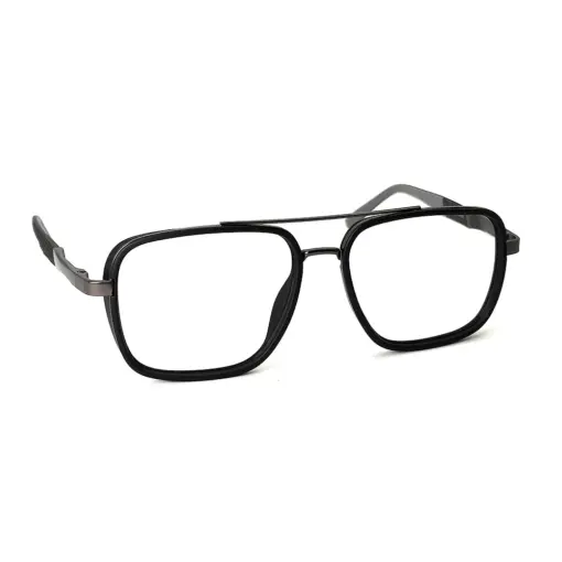 Black Lightweight Fashion Eyeglasses AT chashmah