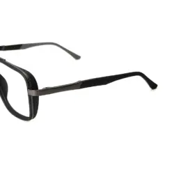 Black Lightweight Fashion Eyeglasses AT chashmah