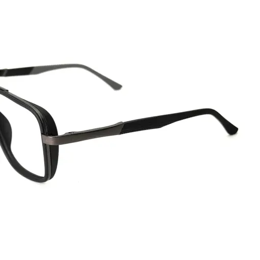 Black Lightweight Fashion Eyeglasses AT chashmah