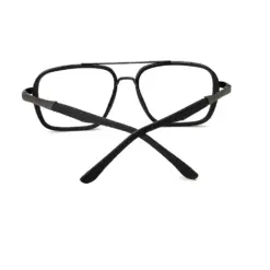 Black Lightweight Fashion Eyeglasses AT chashmah