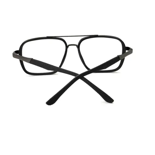 Black Lightweight Fashion Eyeglasses AT chashmah