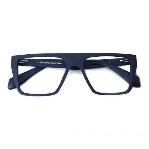 Blue Bold Fashion Eyeglasses at chashmah
