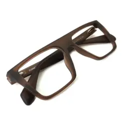 Brown Bold Fashion Eyeglasses at chashmah