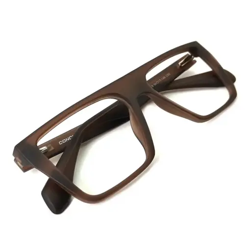 Brown Bold Fashion Eyeglasses at chashmah
