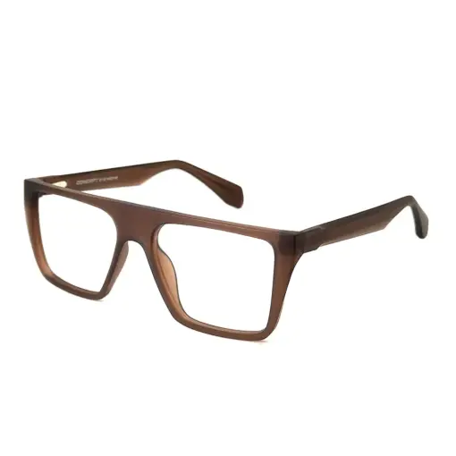 Brown Bold Fashion Eyeglasses at chashmah