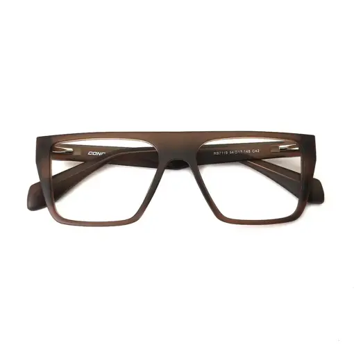 Brown Bold Fashion Eyeglasses at chashmah