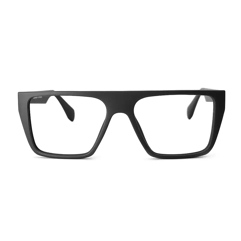 Dark Grey Bold Eyeglasses at chashmah