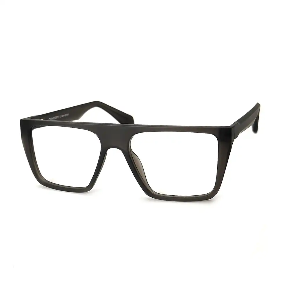 Dark Grey Bold Eyeglasses at chashmah