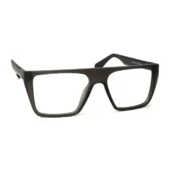 Dark Grey Bold Eyeglasses at chashmah