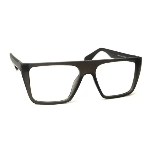 Dark Grey Bold Eyeglasses at chashmah