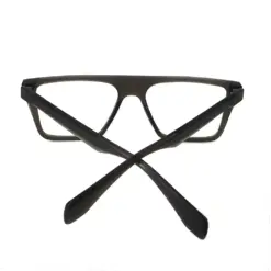 Dark Grey Bold Eyeglasses at chashmah