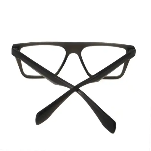Dark Grey Bold Eyeglasses at chashmah