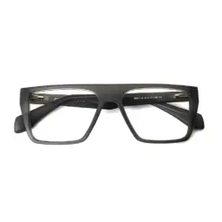 Dark Grey Bold Eyeglasses at chashmah