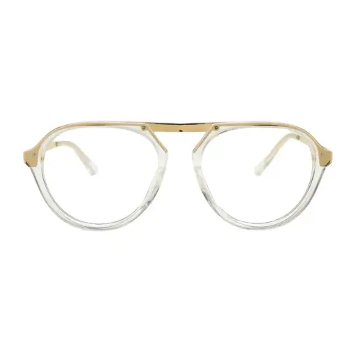 Glass White Gold Aviator at chashma