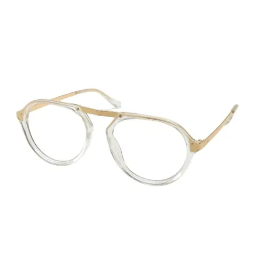 Glass White Gold Aviator at chashma