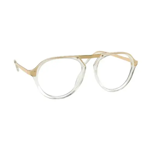 Glass White Gold Aviator at chashma