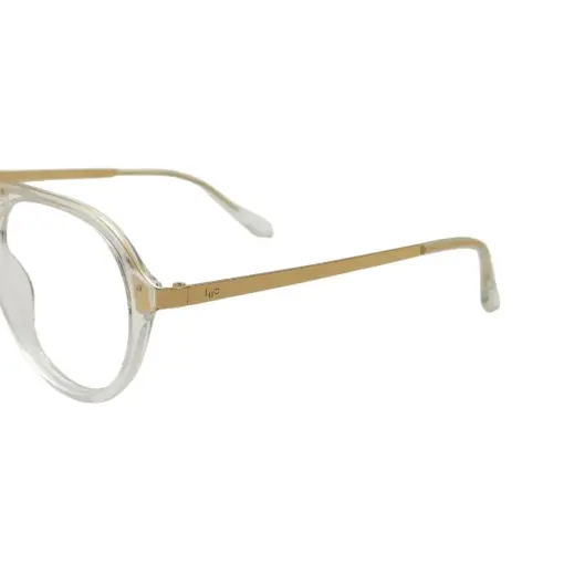 Glass White Gold Aviator at chashma