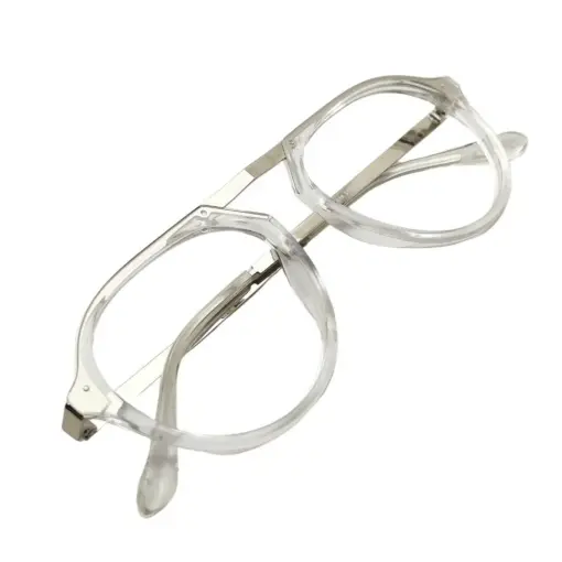 Glass White Silver Aviator at chashmah