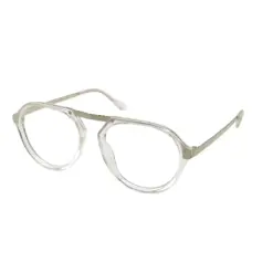 Glass White Silver Aviator at chashmah
