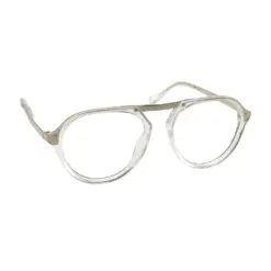 Glass White Silver Aviator at chashmah