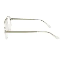 Glass White Silver Aviator at chashmah