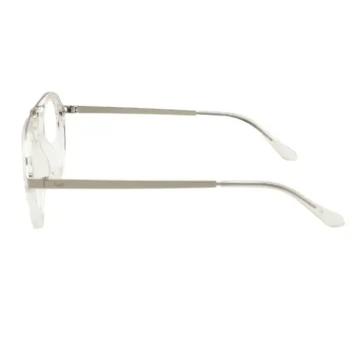 Glass White Silver Aviator at chashmah