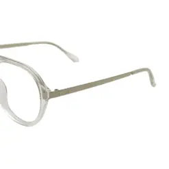 Glass White Silver Aviator at chashmah