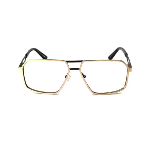 Golden Hip Hop Eyeglasses at chashma