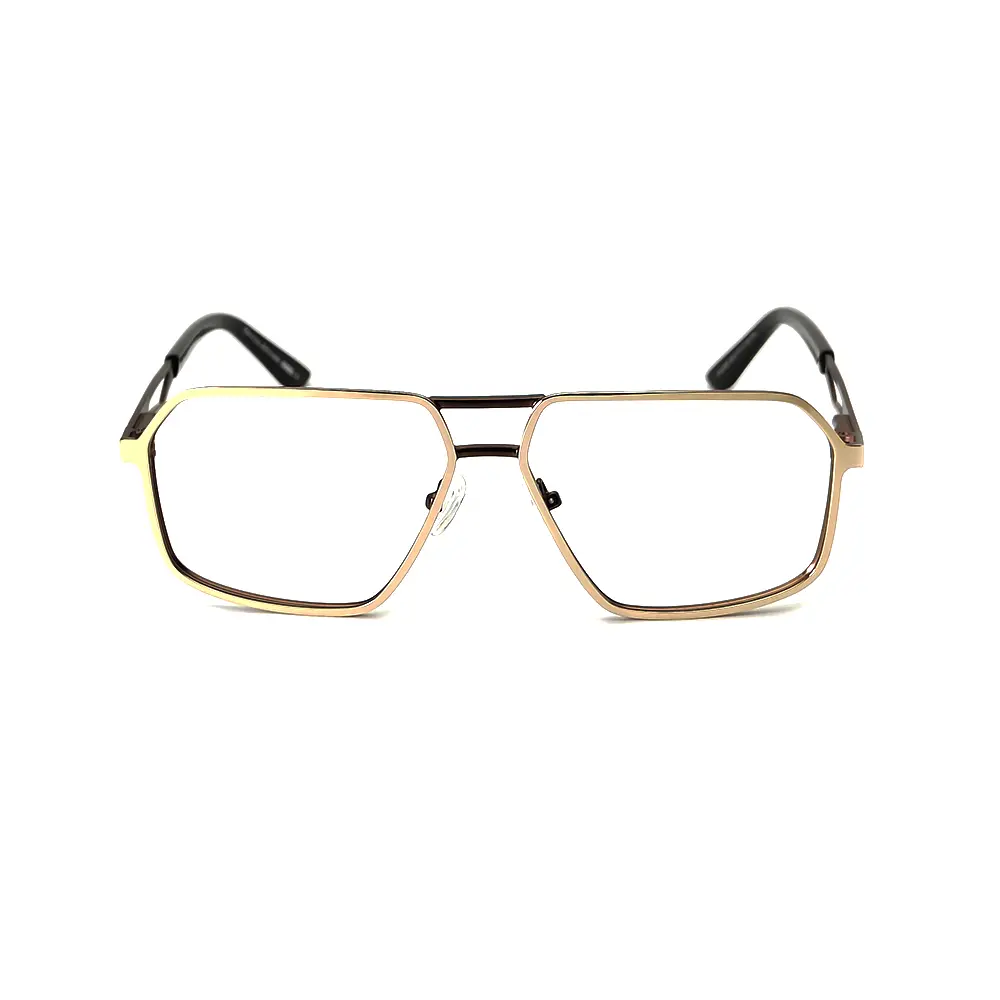 Golden Hip Hop Eyeglasses at chashma