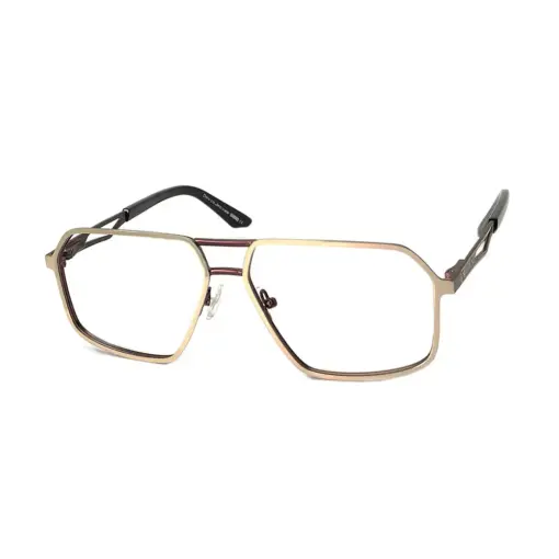 Golden Hip Hop Eyeglasses at chashma
