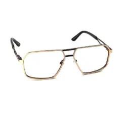 Golden Hip Hop Eyeglasses at chashma