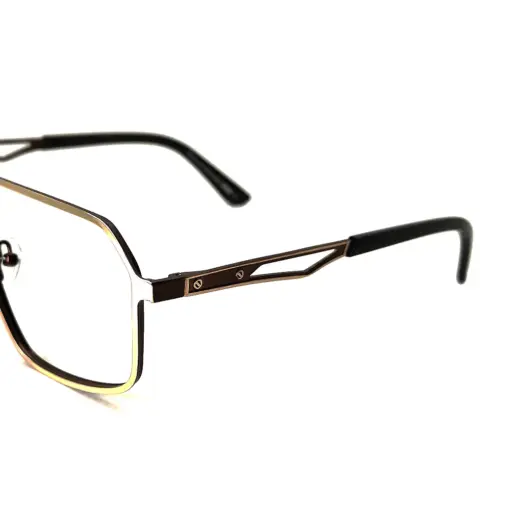Golden Hip Hop Eyeglasses at chashma