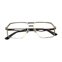 Golden Hip Hop Eyeglasses at chashma