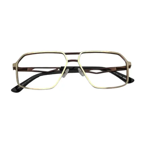 Golden Hip Hop Eyeglasses at chashma
