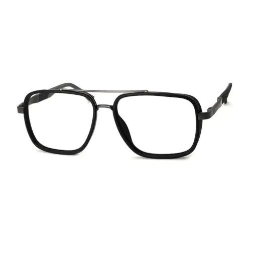 Black Lightweight Fashion Eyeglasses AT chashmah