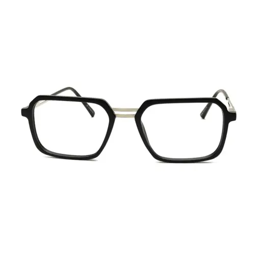 Black GENZ Modern Eyeglasses AT CHASHMAH